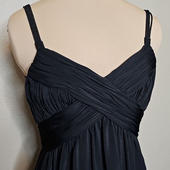 Adrianna Papell 6 Bubble Hem Black Cocktail Dress - Picture 2 of 9